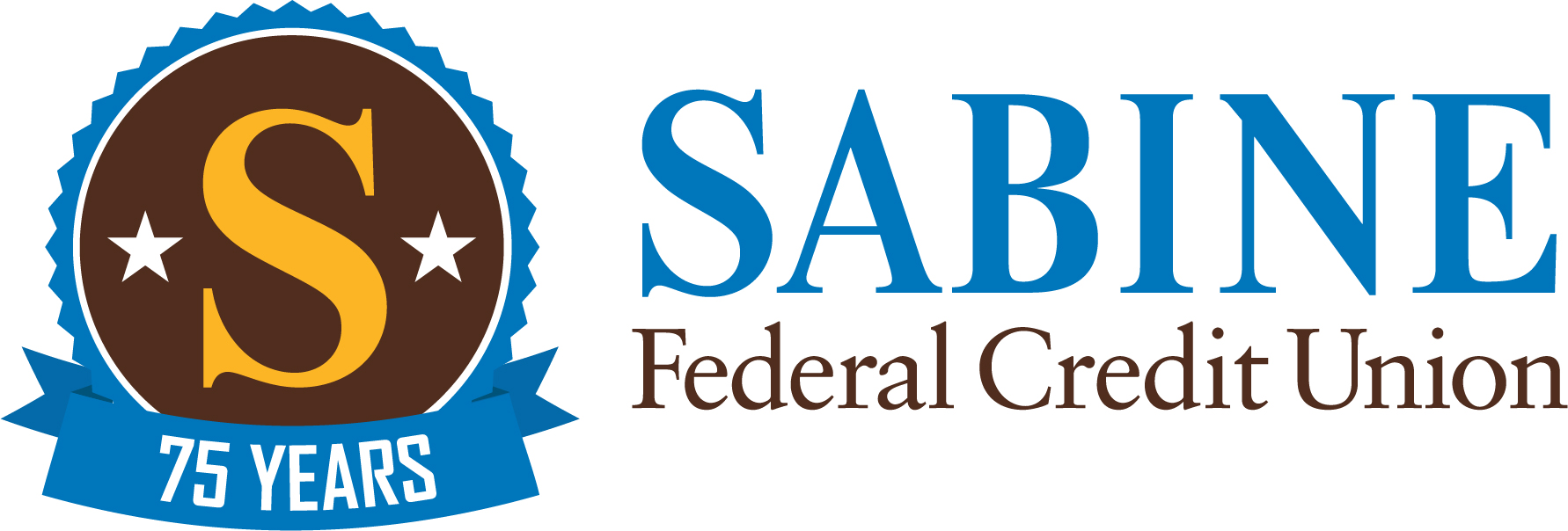 Sabine Federal Credit Union 75th Anniversary Logo